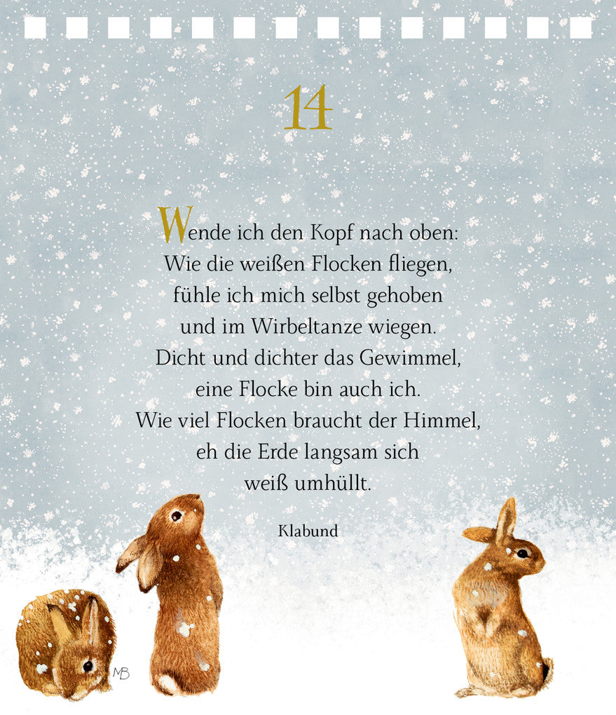 Tisch-Adventskalender - Zauber der Winterwelt