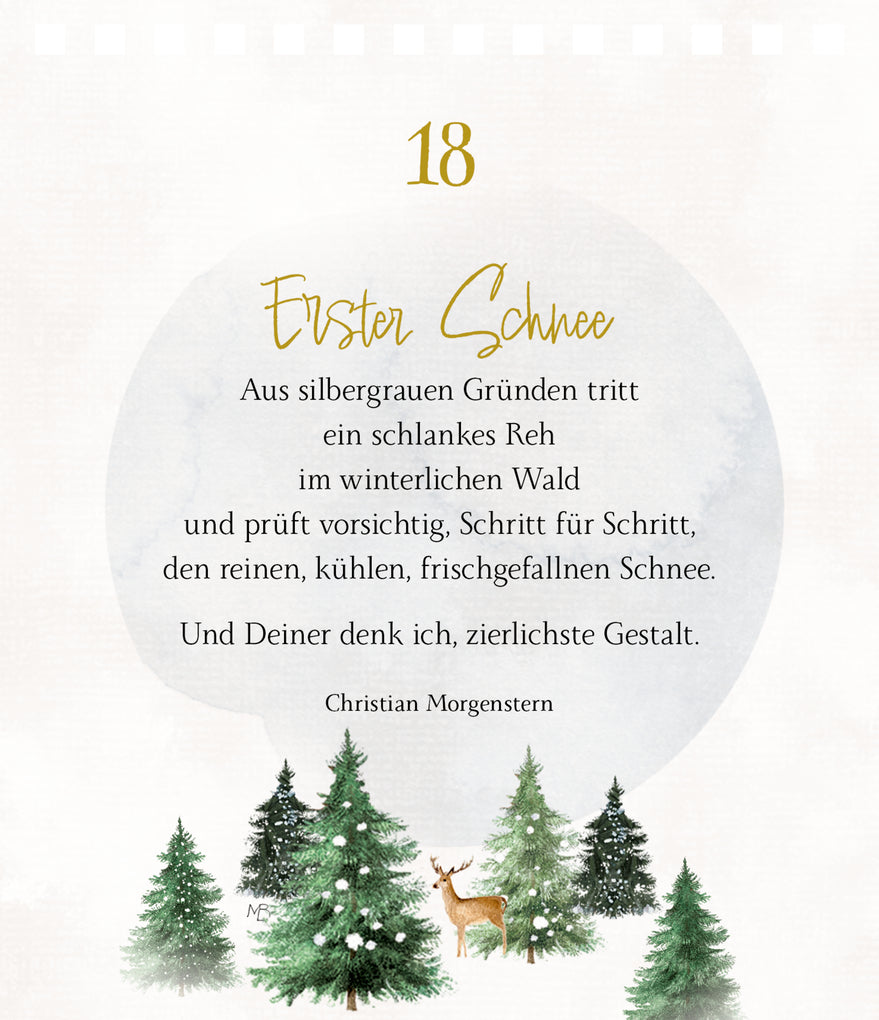 Tisch-Adventskalender - Zauber der Winterwelt